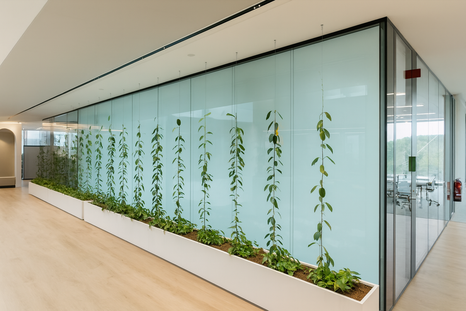 PDLC privacy glass for a Miami conference room